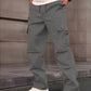 👖Cargohose mit geradem Bein und mehreren Taschen für Herren