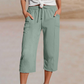 🌿 LIMITIERTES ANGEBOT 50% RABATT! ✨ Damen Hose aus Leinen-Baumwolle – Leicht, Falten, Gummibund 👒