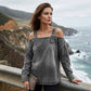 👕✨ 55% RABATT! Damen Denim-Top mit breiten Trägern & Off-Shoulder-Ausschnitt – Lässig, sommerlich & perfekt für heiße Tage ☀️