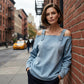 👕✨ 55% RABATT! Damen Denim-Top mit breiten Trägern & Off-Shoulder-Ausschnitt – Lässig, sommerlich & perfekt für heiße Tage ☀️