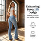 👖Stretch-Jeans mit hoher Taille und ausgestelltem Bein für Damen✨