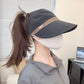 🧢 Damen-Sonnenhut mit breiter Krempe ✅ Öffnung für den Pferdeschwanz & UV-Schutz | Leichte Outdoor-Baseballkappe ☀️