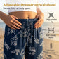 🌺Damenhose mit weitem Bein und Kordelzug im Bohemian-Print