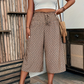 💥⏰ 50% RABATT 👖 Damen Smocked High-Waist Capri Hose – weites Bein, luftig & ultra bequem ✨