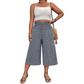 💥⏰ 50% RABATT 👖 Damen Smocked High-Waist Capri Hose – weites Bein, luftig & ultra bequem ✨