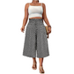 💥⏰ 50% RABATT 👖 Damen Smocked High-Waist Capri Hose – weites Bein, luftig & ultra bequem ✨