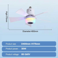 🌀 50% RABATT! 🎵 Intelligenter Deckenventilator mit RGB-Beleuchtung & Bluetooth-Lautsprecher – 3 Stufen, Fernbedienung & E27-Sockel – Perfekt für Wohnzimmer, Schlafzimmer oder Büro – Licht, Musik & Luft in einem Gerät 💡