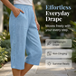 🌺Lässige Caprihose für Damen mit seitlichen Spitzenverzierungen