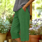 🌺Lässige Caprihose für Damen mit seitlichen Spitzenverzierungen