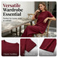 🌺Set aus einem Oberteil mit asymmetrischem Saum und einer Hose mit weitem Bein