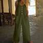 👖Ärmelloser Jumpsuit für Damen mit weitem Bein und Taschen