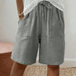 🌺Elastische Shorts aus Baumwoll-Leinen mit hoher Taille für Damen