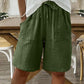 🌺Elastische Shorts aus Baumwoll-Leinen mit hoher Taille für Damen