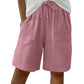 🌺Elastische Shorts aus Baumwoll-Leinen mit hoher Taille für Damen