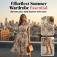 👗 ZEITLICH BEGRENZT 50% RABATT! ✨ Blumendruck Plissiertes Midi-Kleid – Elegant, Feminin ✨