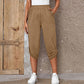 🔥 50% RABATT ⏰ Lässige Damen Caprihose mit elastischem Bund – bequem, leicht & perfekt für den Sommer ☀️