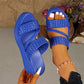 👠55% RABATT!🌺Damen-Plateausandalen mit gewebtem Riemen