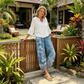 🌺Damenhose mit weitem Bein und Vintage-Blumenmuster