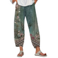 🌺Damenhose mit weitem Bein und Vintage-Blumenmuster