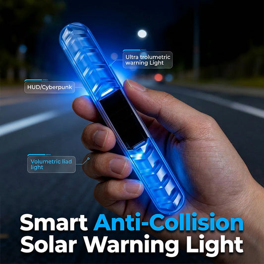 ☀️💡 Solarbetriebene LED-Kollisionswarnleuchte – Automatischer Lichtsensor