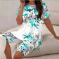 🌺Lässiges Set aus bedrucktem Tunika-Oberteil und Shorts für Damen