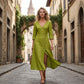 🌺Langärmliges Hemdkleid im Vintage-Stil