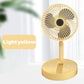 ⏰ 50 % RABATT – 🔋Wiederaufladbarer, zusammenklappbarer USB-Teleskopventilator – leise, um 180° schwenkbar, 4 Geschwindigkeitsstufen, tragbar ✨