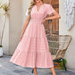 ☀️ Sommerliches Damen-Maxikleid mit V-Ausschnitt – Lässig, luftig & in vielen Farben erhältlich!