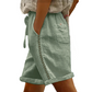 🌺Lässige Damen-Shorts mit Kordelzug und Spitzenverzierung