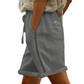 🌺Lässige Damen-Shorts mit Kordelzug und Spitzenverzierung