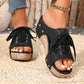 🌺Peep-Toe-Sandalen mit Keilabsatz für Damen