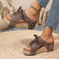 🌺Peep-Toe-Sandalen mit Keilabsatz für Damen