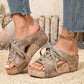 🌺Peep-Toe-Sandalen mit Keilabsatz für Damen