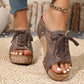 🌺Peep-Toe-Sandalen mit Keilabsatz für Damen