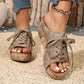 🌺Peep-Toe-Sandalen mit Keilabsatz für Damen