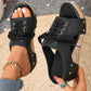 🌺Peep-Toe-Sandalen mit Keilabsatz für Damen