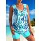 🏊‍♀️✨ 50% Rabatt! Sportliches 2-Teiler Tankini Swimwear Set für Damen – Bequem & Stilvoll für Strand & Sport