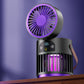 🔥Zeitlich begrenztes Angebot: 55 % Rabatt🔥 Tragbarer, wiederaufladbarer Ventilator mit UV-Insektenvernichter-Lampe