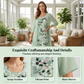 🌺Elegantes 2-teiliges Set aus Chiffonkleid und Strickjacke für Damen