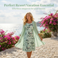 🌺Elegantes 2-teiliges Set aus Chiffonkleid und Strickjacke für Damen