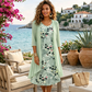 🌺Elegantes 2-teiliges Set aus Chiffonkleid und Strickjacke für Damen