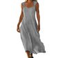 👗 Damen ärmelloses V-Ausschnitt Maxikleid mit Ringträgern – eleganter Look, luftiges Design & vielseitig kombinierbar