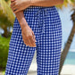 🌺Sommerliche Caprihose mit Karomuster für Damen