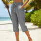 🌺Sommerliche Caprihose mit Karomuster für Damen