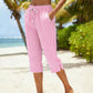 🌺Sommerliche Caprihose mit Karomuster für Damen