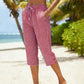 🌺Sommerliche Caprihose mit Karomuster für Damen