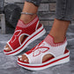 👡 Damen Casual Peep-Toe Platform Sandalen – bequemer Plateauabsatz, luftiges Design & perfekt für Strand, Urlaub & Alltag
