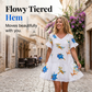 👗 Damen Stylish Printed Ruffle Dress mit Taschen – verspielt, bequem & praktisch – perfekt für Alltag & besondere Anlässe