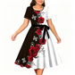🔥 A-Linien-Kleid für Damen mit Blumenmuster – figurschmeichelnd, romantisch & vielseitig – perfekt für jeden Anlass