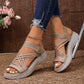 🔥 Nur heute 50 % Rabatt – Sportliche Plateau-Sandalen für Damen mit elastischem Riemen👣 Den ganzen Tag laufen, ohne dass die Füße müde werden